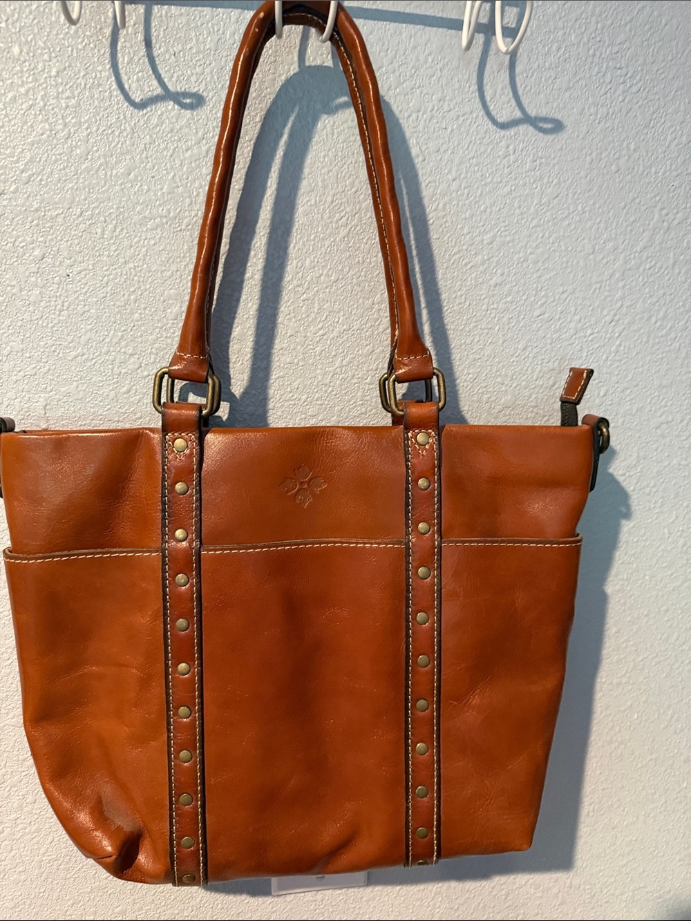 Patricia Nash Women’s Leather Tote Bag in Cognac Brown NWOT